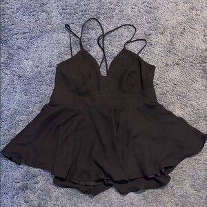 Express Black Strappy Top